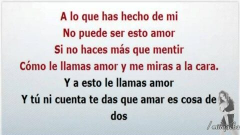 A esto le llamas Amor – Malú