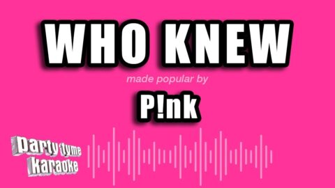 Who Knew – Pink